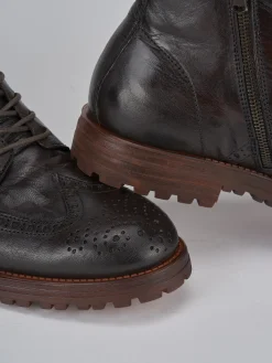 Best Anfibi pelle testa Uomo Anfibi