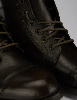 Anfibi pelle testa Uomo Anfibi