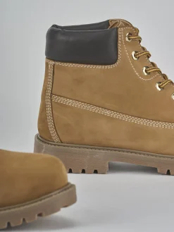 Clearance Anfibi tacco 1cm nabuk Uomo Anfibi