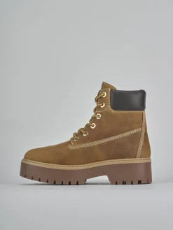 Sale Anfibi tacco 3cm nabuk Donna Anfibi