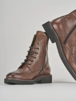 New Anfibi tacco 2cm pelle Donna Anfibi