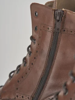 New Anfibi tacco 2cm pelle Donna Anfibi