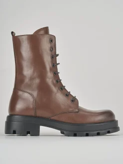 Discount Anfibi tacco 3cm pelle Donna Anfibi