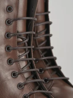 Discount Anfibi tacco 3cm pelle Donna Anfibi