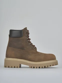 Hot Anfibi tacco 2cm pelle Donna Anfibi