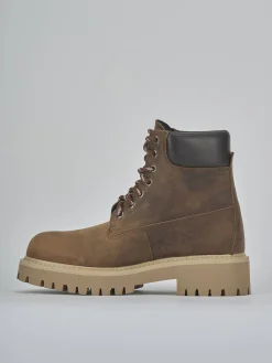 Hot Anfibi tacco 2cm pelle Donna Anfibi