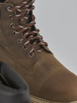 Hot Anfibi tacco 2cm pelle Donna Anfibi