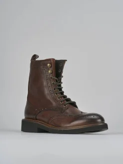 Discount Anfibi tacco 2cm pelle Donna Anfibi