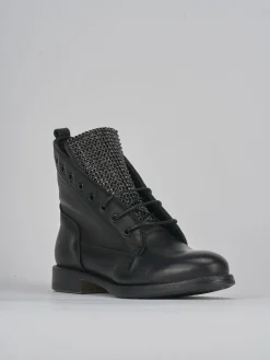 Anfibi tacco 2cm pelle Donna Anfibi