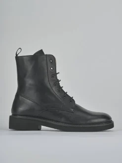 Clearance Anfibi tacco 2cm pelle Donna Anfibi