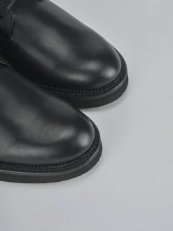 Clearance Anfibi tacco 2cm pelle Donna Anfibi