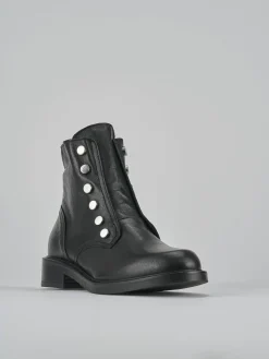 Online Anfibi tacco 2cm pelle Donna Anfibi