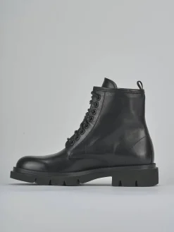 Clearance Anfibi tacco 2cm pelle Donna Anfibi