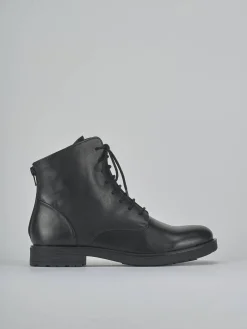 Discount Anfibi tacco 1cm pelle Donna Anfibi