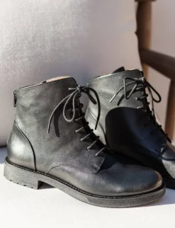 Discount Anfibi tacco 1cm pelle Donna Anfibi