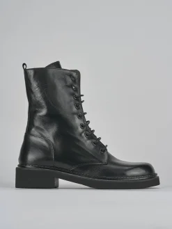 Hot Anfibi tacco 3cm pelle Donna Anfibi