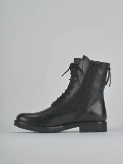 Best Anfibi tacco 1cm pelle Donna Anfibi