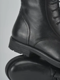 Best Anfibi tacco 1cm pelle Donna Anfibi