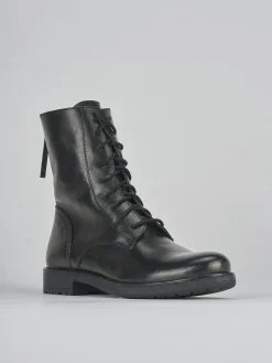 Hot Anfibi tacco 2cm pelle Donna Anfibi