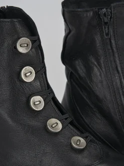 Clearance Anfibi tacco 3cm pelle Donna Anfibi