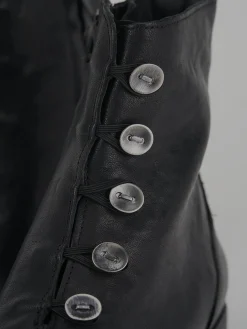 Clearance Anfibi tacco 3cm pelle Donna Anfibi