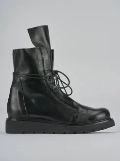 Anfibi tacco 1cm pelle Donna Anfibi