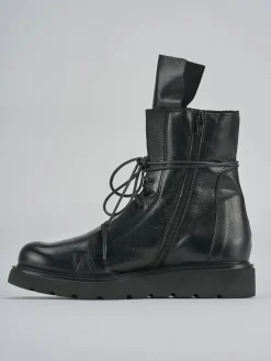 Anfibi tacco 1cm pelle Donna Anfibi