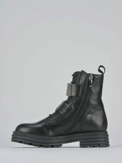 Online Anfibi tacco 2cm pelle Donna Anfibi