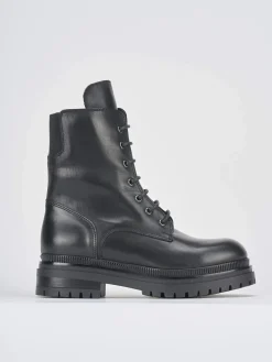 Hot Anfibi tacco 3cm pelle Donna Anfibi