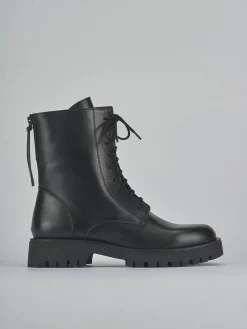 Outlet Anfibi tacco 2cm pelle Donna Anfibi