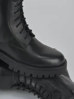 Outlet Anfibi tacco 2cm pelle Donna Anfibi