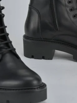 Anfibi tacco 3cm pelle Donna Anfibi