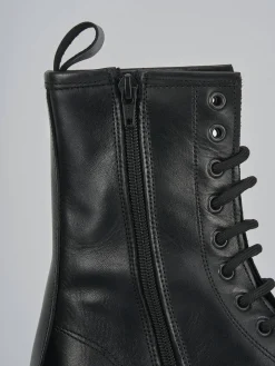 Sale Anfibi tacco 2cm pelle Donna Anfibi