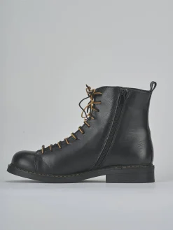 New Anfibi tacco 1cm pelle Donna Anfibi