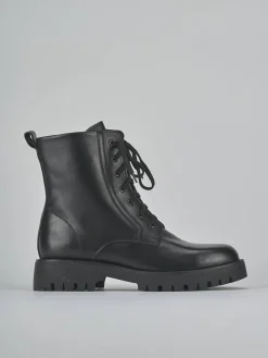 New Anfibi tacco 2cm pelle Donna Anfibi