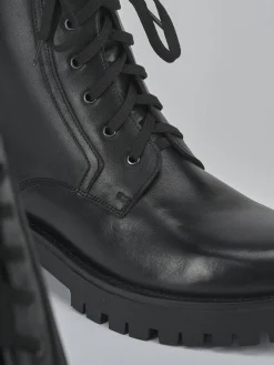 New Anfibi tacco 2cm pelle Donna Anfibi