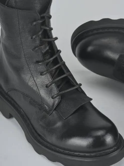 Clearance Anfibi tacco 2cm pelle Donna Anfibi