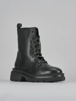 Hot Anfibi tacco 2cm pelle Donna Anfibi