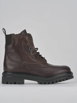 Anfibi tacco 3cm pelle testa Donna Anfibi