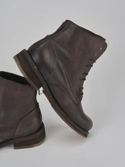 Outlet Anfibi tacco 2cm pelle testa Donna Anfibi