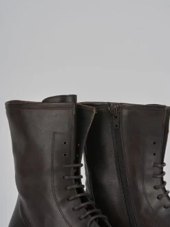 Online Anfibi tacco 2cm pelle testa Donna Anfibi