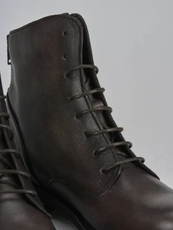 Online Anfibi tacco 2cm pelle testa Donna Anfibi