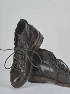 Anfibi tacco 2cm pelle testa Donna Anfibi