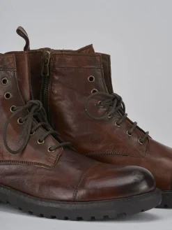 Clearance Anfibio tacco 1 cm pelle Uomo Anfibi