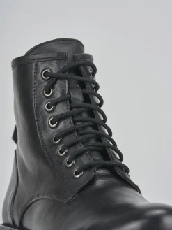 Clearance Anfibio tacco 2 cm pelle Donna Anfibi