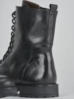 New Anfibio tacco 2 cm pelle Donna Anfibi