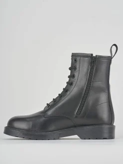 Hot Anfibio tacco 2 cm pelle Donna Anfibi