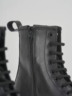 Hot Anfibio tacco 2 cm pelle Donna Anfibi