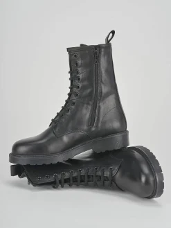 Hot Anfibio tacco 2cm pelle Donna Anfibi