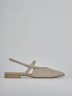 Clearance Ballerine tacco 1cm camoscio Donna Ballerine